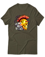 T-Shirt Αντρικό - Punk Not Dead - Color Thumbnail Χακί