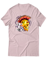 T-Shirt Αντρικό - Punk Not Dead - Color Thumbnail Απαλό Ροζ