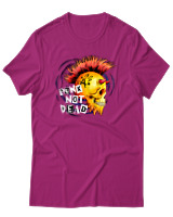 T-Shirt Αντρικό - Punk Not Dead - Color Thumbnail Φουξια