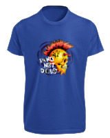 T-Shirt Fit Αντρικό - Punk Not Dead - Color Thumbnail Μπλε Ρουά