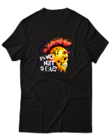 T-Shirt  Γυναικείο - Punk Not Dead - Color Thumbnail Μαύρο