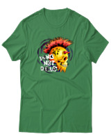 T-Shirt  Γυναικείο - Punk Not Dead - Color Thumbnail Πράσινο