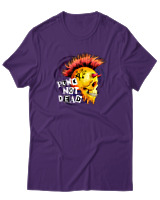 T-Shirt  Γυναικείο - Punk Not Dead - Color Thumbnail Μώβ