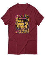 T-Shirt Αντρικό - Punk Rock Til Death - Color Thumbnail Σκούρο Κόκκινο