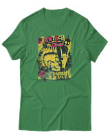 T-Shirt Αντρικό - Punk Rock Til Death - Color Thumbnail Πράσινο