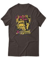 T-Shirt Αντρικό - Punk Rock Til Death - Color Thumbnail Καφέ