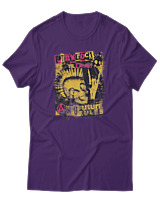 T-Shirt Αντρικό - Punk Rock Til Death - Color Thumbnail Σκούρο Μωβ