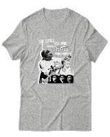T-Shirt Αντρικό - Punk Street Art Poster - Color Thumbnail Γκρι Μελανζέ