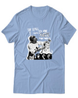 T-Shirt Αντρικό - Punk Street Art Poster - Color Thumbnail Γαλάζιο