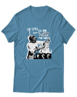 T-Shirt Αντρικό - Punk Street Art Poster - Color Thumbnail Τιρκουάζ