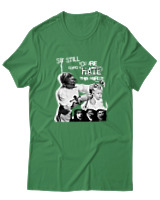 T-Shirt Αντρικό - Punk Street Art Poster - Color Thumbnail Πράσινο