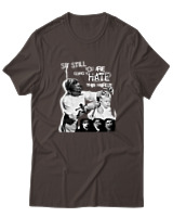 T-Shirt Αντρικό - Punk Street Art Poster - Color Thumbnail Καφέ