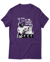 T-Shirt Αντρικό - Punk Street Art Poster - Color Thumbnail Σκούρο Μωβ