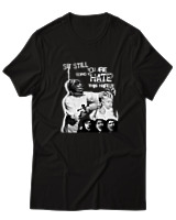 T-Shirt  Γυναικείο - Punk Street Art Poster - Color Thumbnail Μαύρο