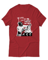 T-Shirt  Γυναικείο - Punk Street Art Poster - Color Thumbnail Κόκκινο