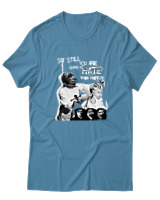 T-Shirt  Γυναικείο - Punk Street Art Poster - Color Thumbnail Τυρκουάζ
