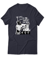 T-Shirt  Γυναικείο - Punk Street Art Poster - Color Thumbnail Σκούρο Μπλέ