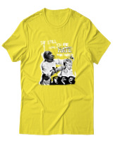 T-Shirt  Γυναικείο - Punk Street Art Poster - Color Thumbnail Κίτρινο