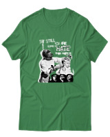 T-Shirt  Γυναικείο - Punk Street Art Poster - Color Thumbnail Πράσινο