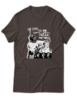 T-Shirt  Γυναικείο - Punk Street Art Poster - Color Thumbnail Καφέ