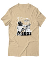 T-Shirt  Γυναικείο - Punk Street Art Poster - Color Thumbnail Μπέζ