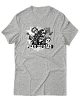 T-Shirt Αντρικό - Punks Not Dead - Color Thumbnail Γκρι Μελανζέ