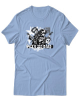 T-Shirt Αντρικό - Punks Not Dead - Color Thumbnail Γαλάζιο