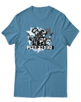 T-Shirt Αντρικό - Punks Not Dead - Color Thumbnail Τιρκουάζ