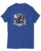 T-Shirt Αντρικό - Punks Not Dead - Color Thumbnail Μπλε Ρουά