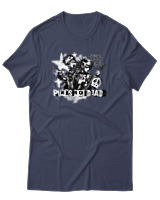 T-Shirt Αντρικό - Punks Not Dead - Color Thumbnail Μπλε Γκρι
