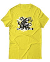 T-Shirt Αντρικό - Punks Not Dead - Color Thumbnail Κίτρινο