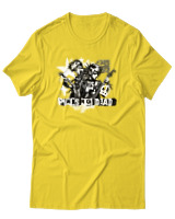 T-Shirt Αντρικό - Punks Not Dead - Color Thumbnail Χρυσό Κίτρινο