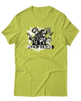 T-Shirt Αντρικό - Punks Not Dead - Color Thumbnail Λαχανί
