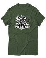 T-Shirt Αντρικό - Punks Not Dead - Color Thumbnail Κυπαρισσί