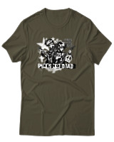T-Shirt Αντρικό - Punks Not Dead - Color Thumbnail Χακί