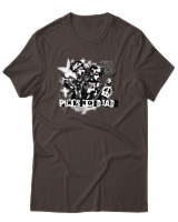 T-Shirt Αντρικό - Punks Not Dead - Color Thumbnail Καφέ