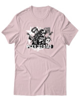 T-Shirt Αντρικό - Punks Not Dead - Color Thumbnail Απαλό Ροζ