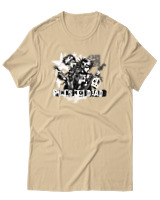 T-Shirt Αντρικό - Punks Not Dead - Color Thumbnail Μπεζ