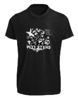 T-Shirt Fit Αντρικό - Punks Not Dead - Color Thumbnail Μαύρο