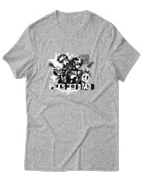 T-Shirt  Γυναικείο - Punks Not Dead - Color Thumbnail Γκρί Μελανζέ