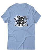 T-Shirt  Γυναικείο - Punks Not Dead - Color Thumbnail Γαλάζιο