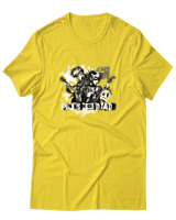 T-Shirt  Γυναικείο - Punks Not Dead - Color Thumbnail Κίτρινο Χρυσό