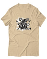 T-Shirt  Γυναικείο - Punks Not Dead - Color Thumbnail Μπέζ