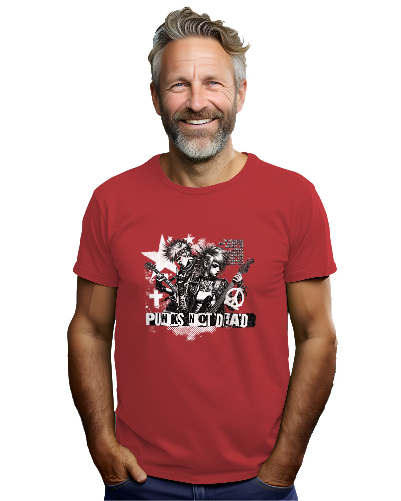 T-Shirt Αντρικό - Punks Not Dead - Image 2