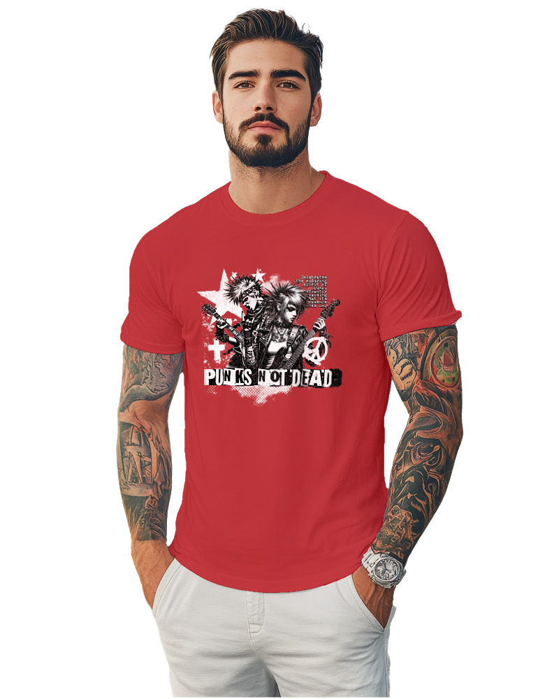 T-Shirt Αντρικό - Punks Not Dead - Image 1