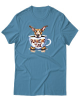 T-Shirt Unisex - Pupaccino Time - Color Thumbnail Τιρκουάζ