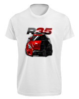 T-Shirt Fit Αντρικό - R35 - Color Thumbnail 'Ασπρο