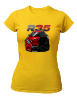 T-Shirt Στενή Γραμμή Γυναικείο - R35 - Color Thumbnail Χρυσό Κίτρινο