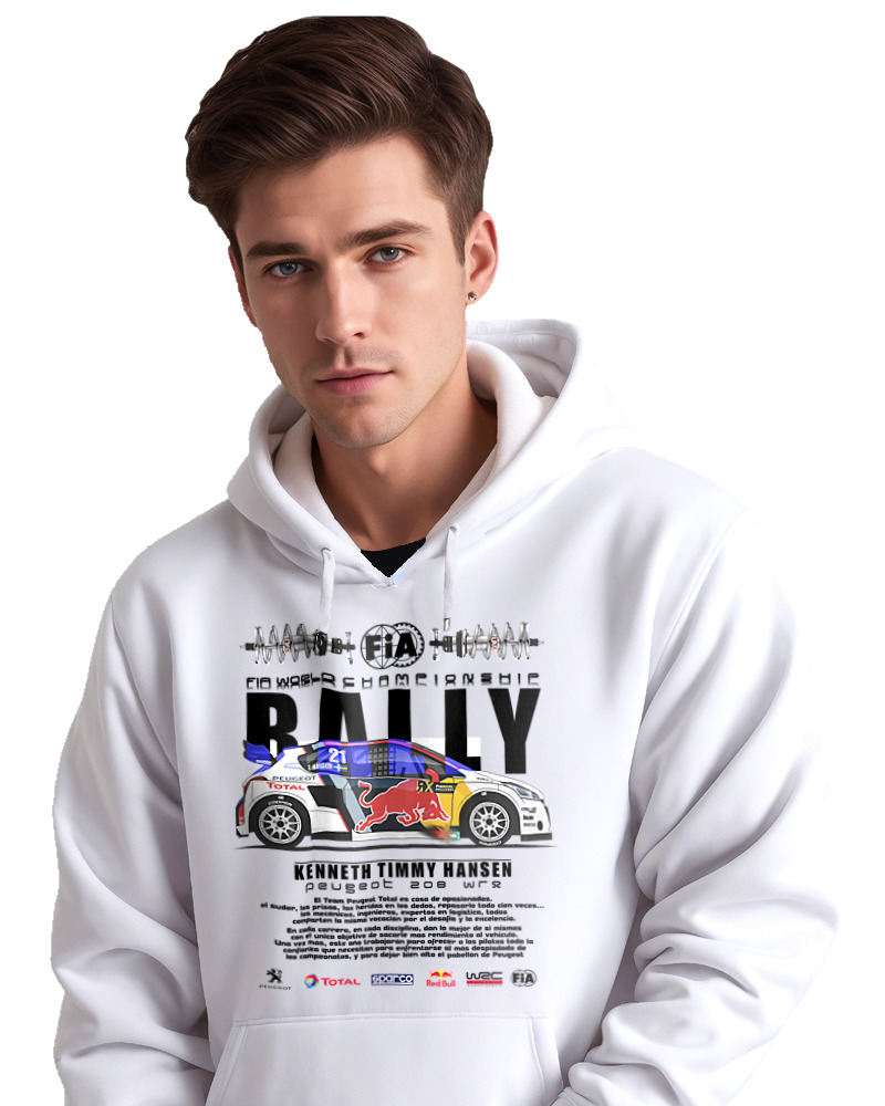 Φούτερ με κουκούλα Αντρικό - Rally - Image 2