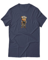 T-Shirt Αντρικό - Rambo Bear - Color Thumbnail Μπλε Γκρι
